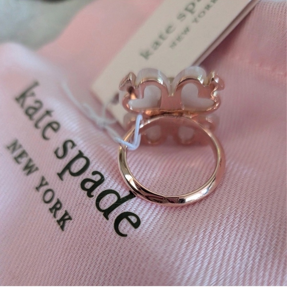 KATE SPADE NEW YORK SPADE FLOWER RING - Picture 12 of 13